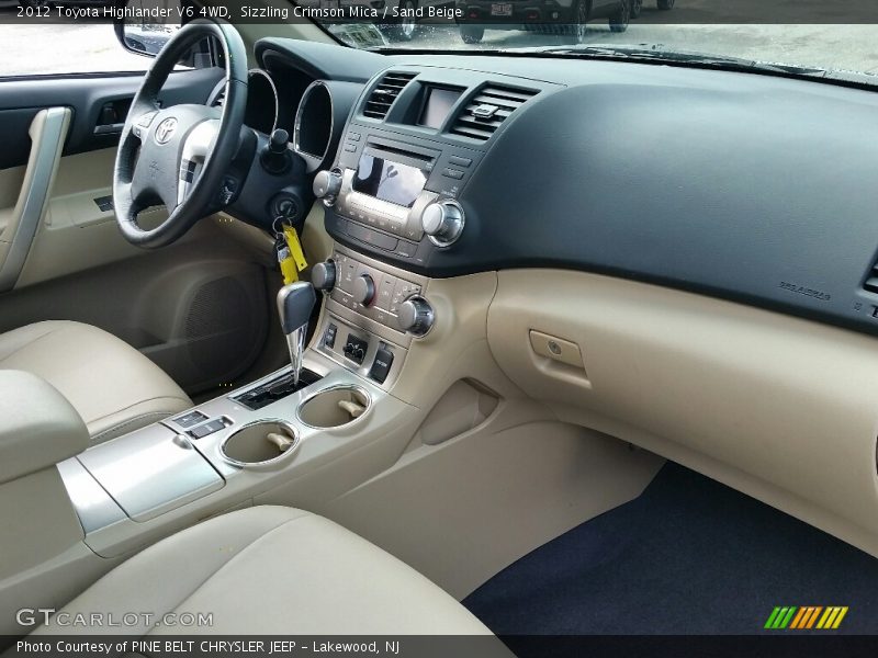 Sizzling Crimson Mica / Sand Beige 2012 Toyota Highlander V6 4WD