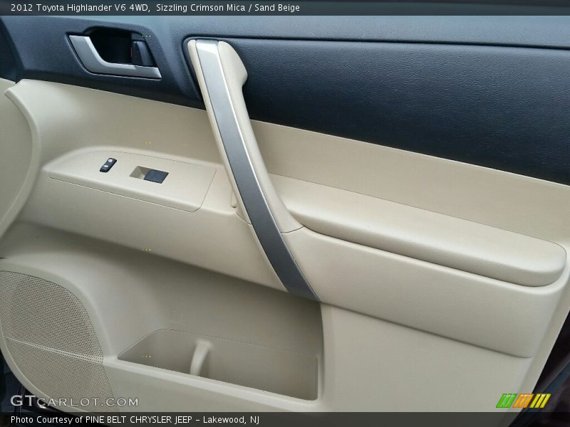 Sizzling Crimson Mica / Sand Beige 2012 Toyota Highlander V6 4WD
