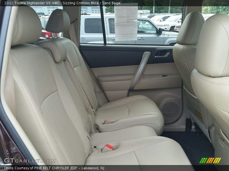 Sizzling Crimson Mica / Sand Beige 2012 Toyota Highlander V6 4WD