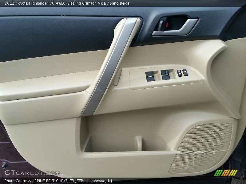 Sizzling Crimson Mica / Sand Beige 2012 Toyota Highlander V6 4WD