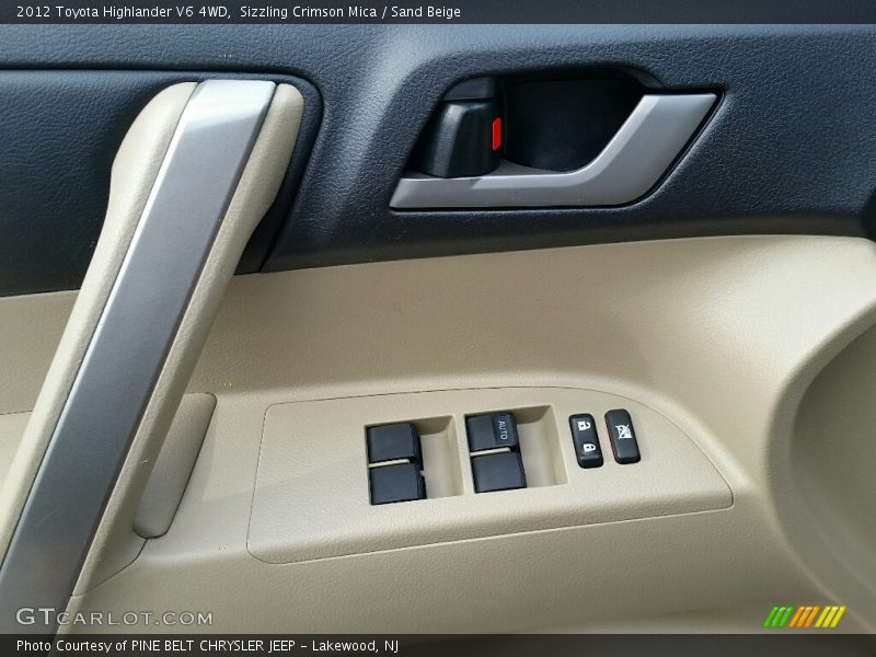Sizzling Crimson Mica / Sand Beige 2012 Toyota Highlander V6 4WD