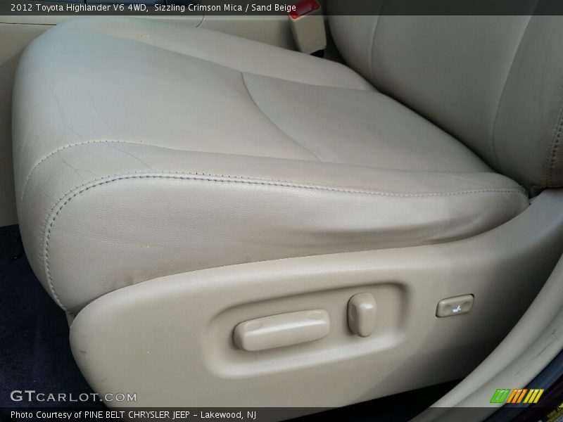 Sizzling Crimson Mica / Sand Beige 2012 Toyota Highlander V6 4WD