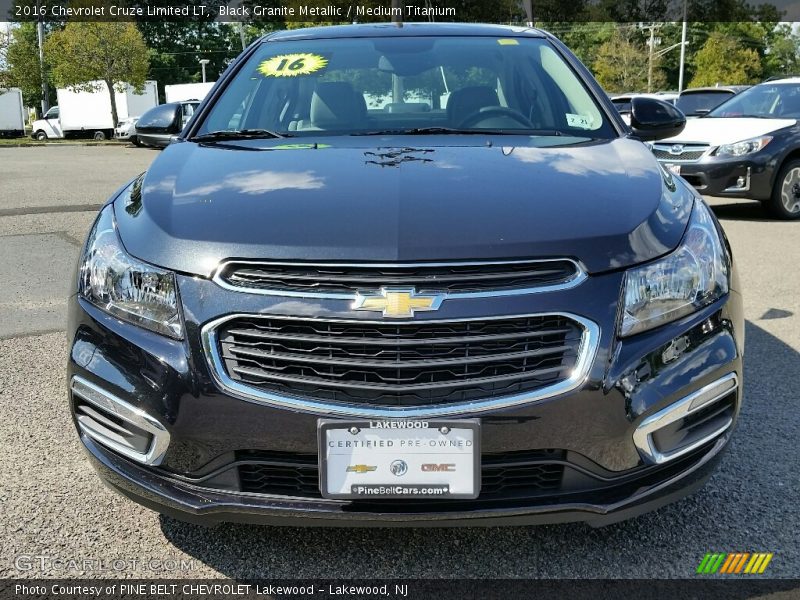 Black Granite Metallic / Medium Titanium 2016 Chevrolet Cruze Limited LT