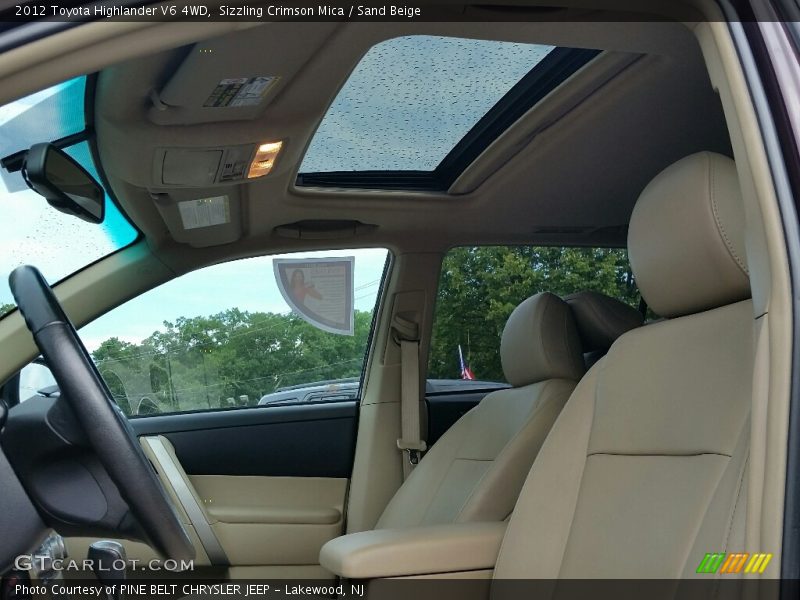 Sizzling Crimson Mica / Sand Beige 2012 Toyota Highlander V6 4WD