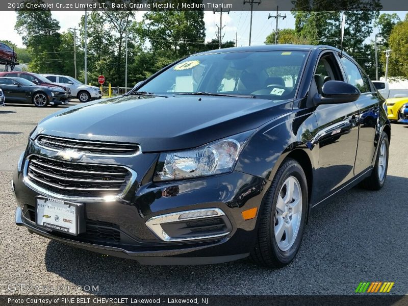 Black Granite Metallic / Medium Titanium 2016 Chevrolet Cruze Limited LT