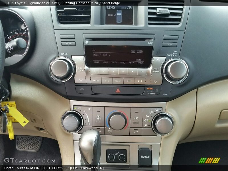 Sizzling Crimson Mica / Sand Beige 2012 Toyota Highlander V6 4WD