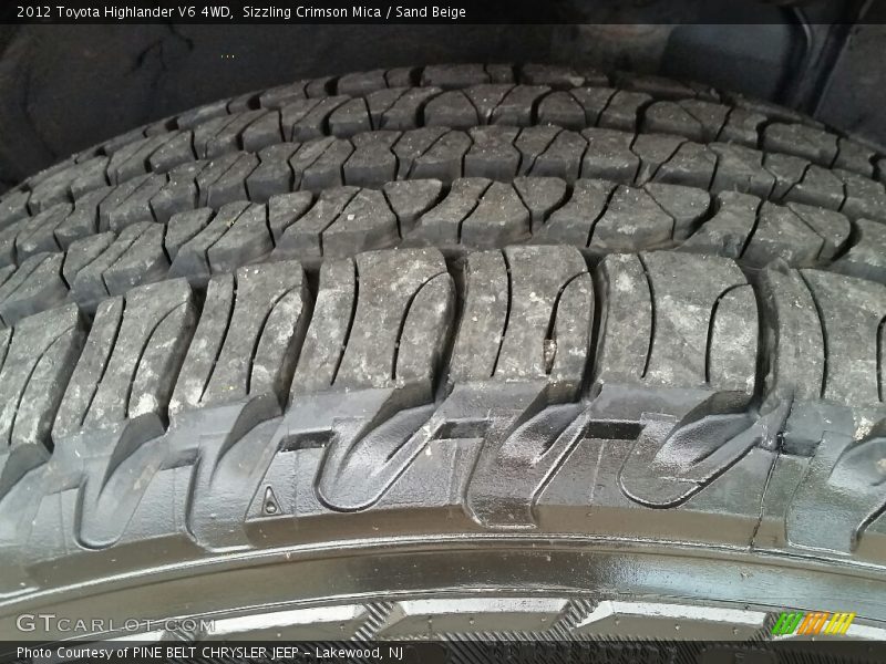 Sizzling Crimson Mica / Sand Beige 2012 Toyota Highlander V6 4WD