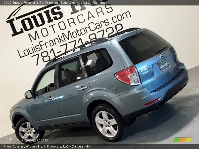 Sage Green Metallic / Platinum 2010 Subaru Forester 2.5 X Premium