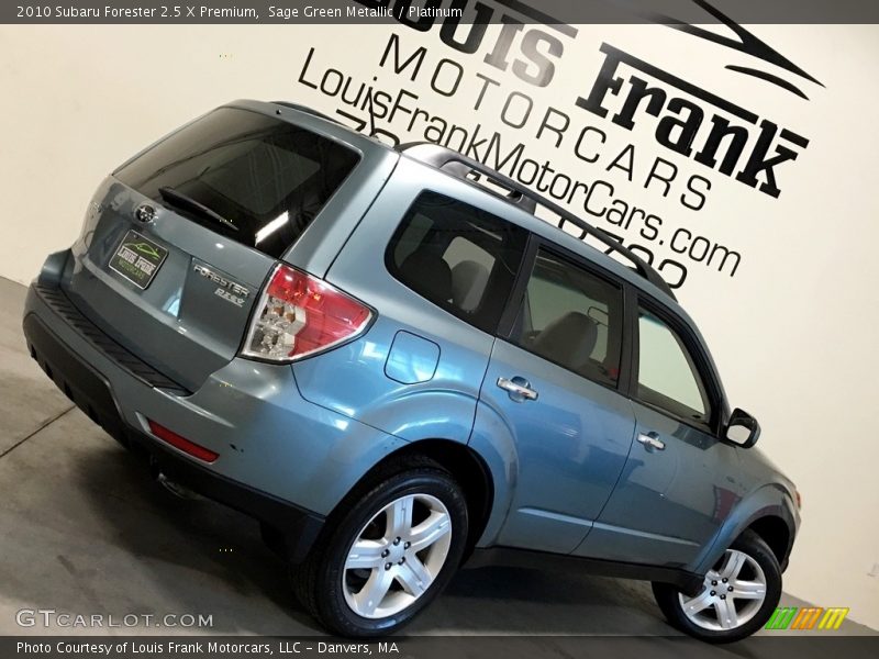 Sage Green Metallic / Platinum 2010 Subaru Forester 2.5 X Premium