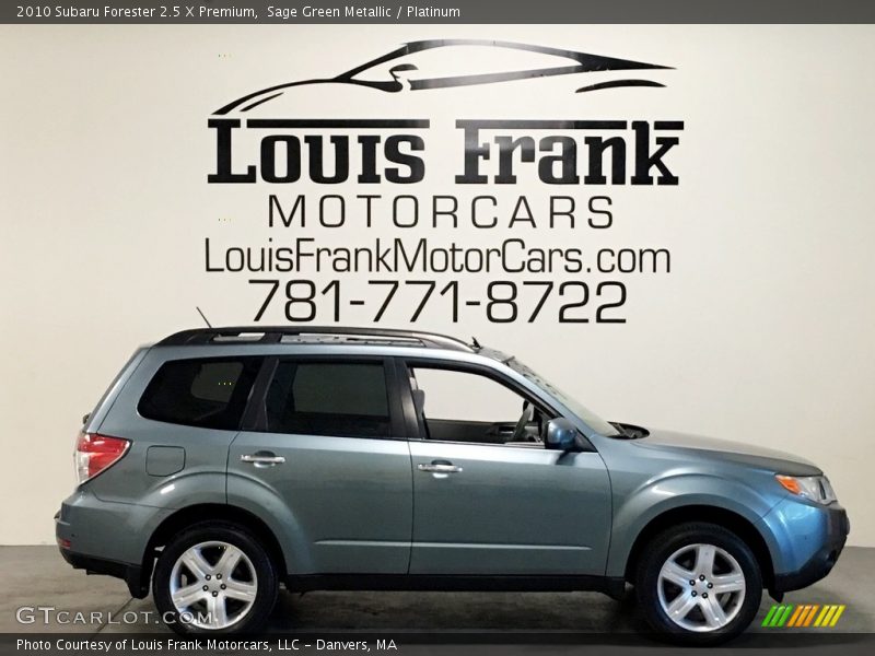 Sage Green Metallic / Platinum 2010 Subaru Forester 2.5 X Premium