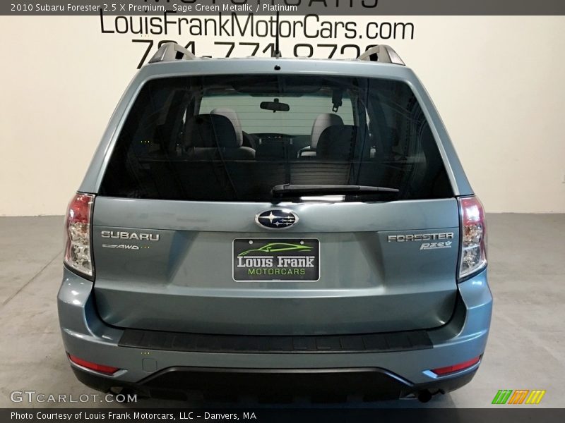 Sage Green Metallic / Platinum 2010 Subaru Forester 2.5 X Premium
