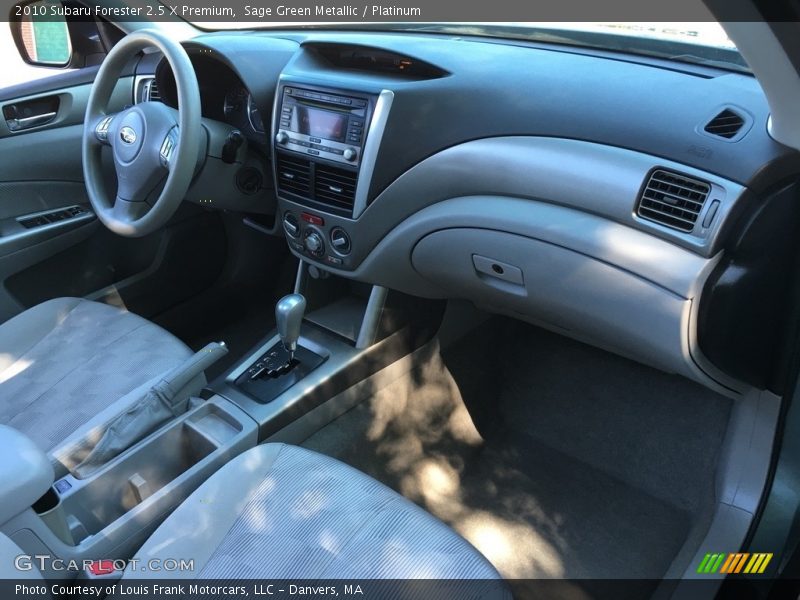 Sage Green Metallic / Platinum 2010 Subaru Forester 2.5 X Premium