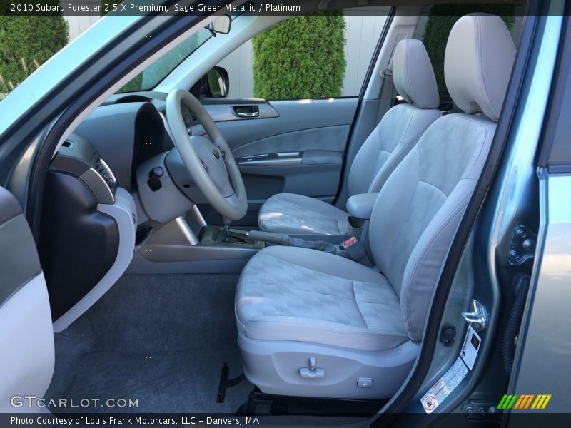 Sage Green Metallic / Platinum 2010 Subaru Forester 2.5 X Premium