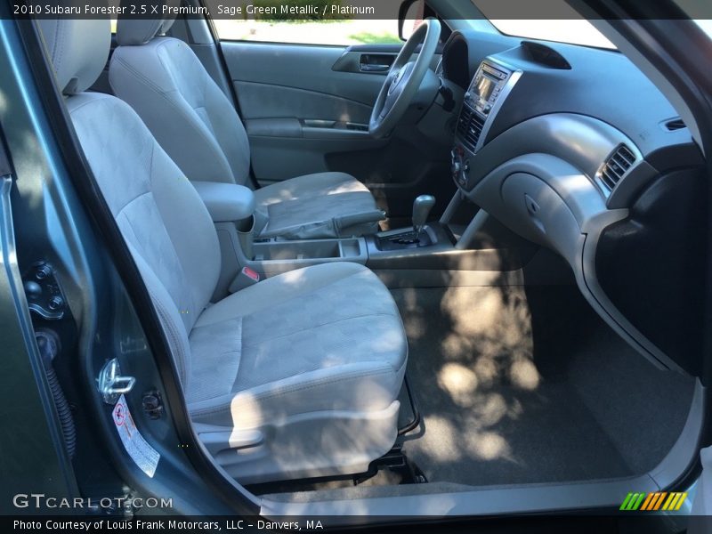 Sage Green Metallic / Platinum 2010 Subaru Forester 2.5 X Premium