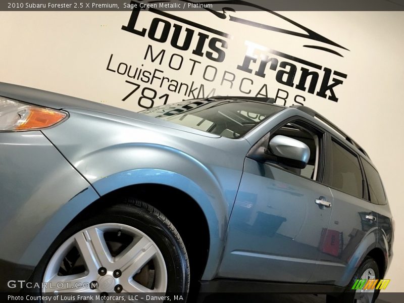 Sage Green Metallic / Platinum 2010 Subaru Forester 2.5 X Premium