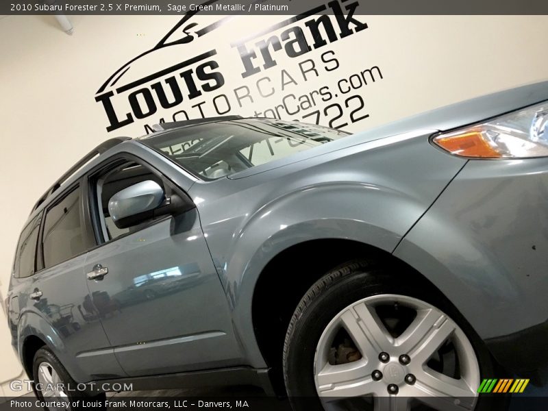 Sage Green Metallic / Platinum 2010 Subaru Forester 2.5 X Premium