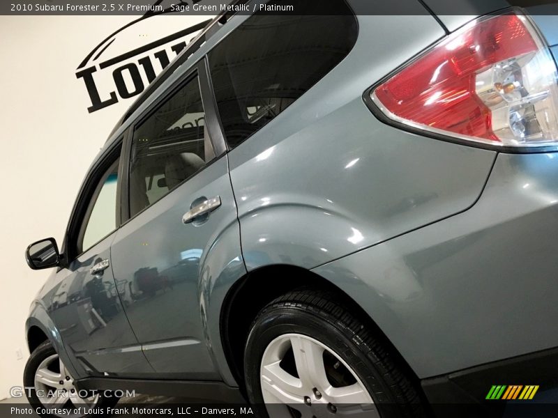 Sage Green Metallic / Platinum 2010 Subaru Forester 2.5 X Premium
