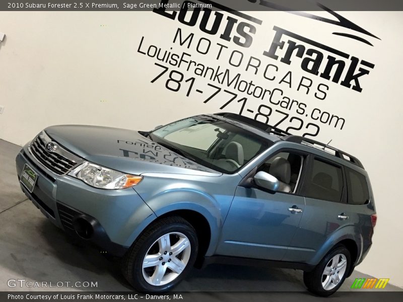 Sage Green Metallic / Platinum 2010 Subaru Forester 2.5 X Premium