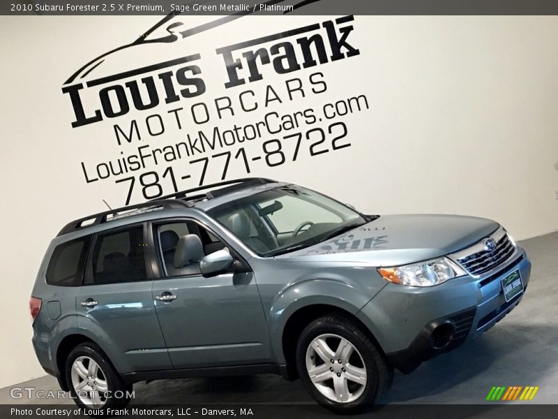 Sage Green Metallic / Platinum 2010 Subaru Forester 2.5 X Premium