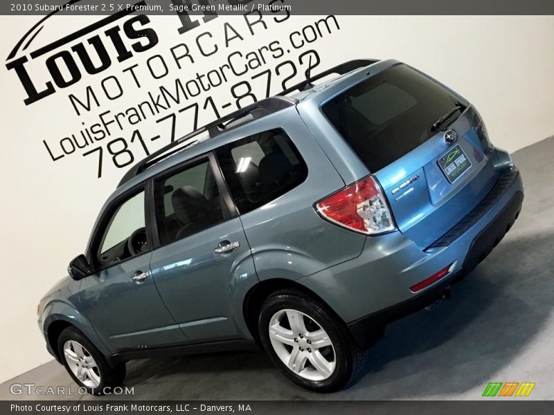 Sage Green Metallic / Platinum 2010 Subaru Forester 2.5 X Premium