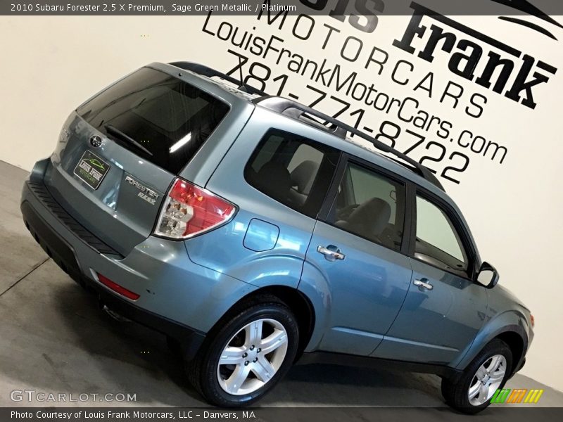 Sage Green Metallic / Platinum 2010 Subaru Forester 2.5 X Premium