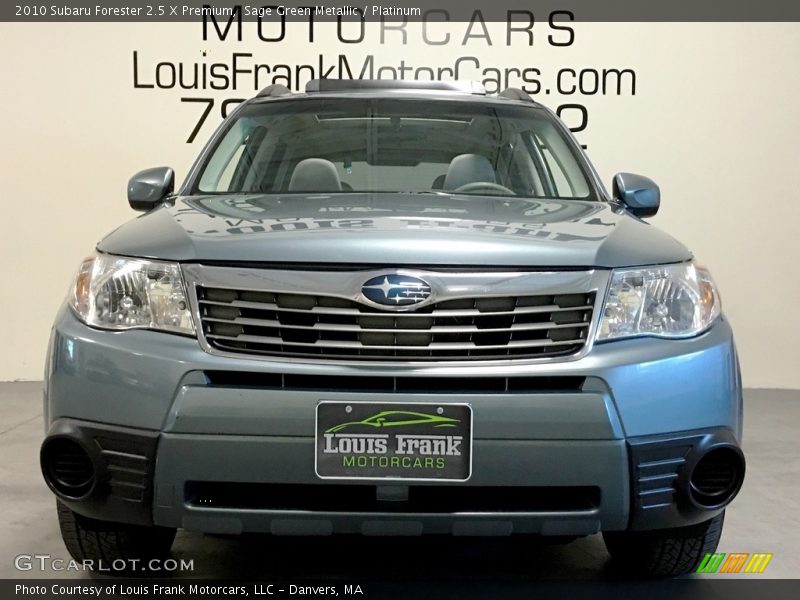 Sage Green Metallic / Platinum 2010 Subaru Forester 2.5 X Premium