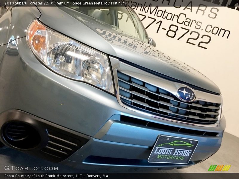 Sage Green Metallic / Platinum 2010 Subaru Forester 2.5 X Premium