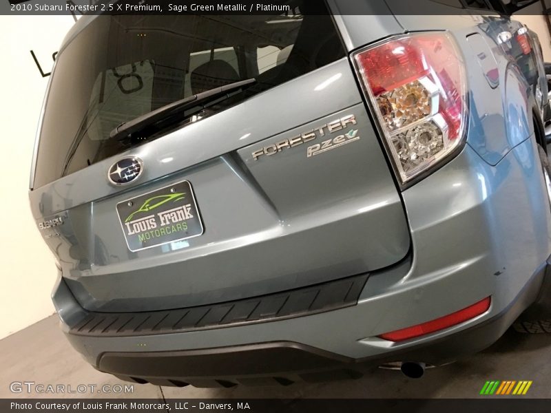Sage Green Metallic / Platinum 2010 Subaru Forester 2.5 X Premium