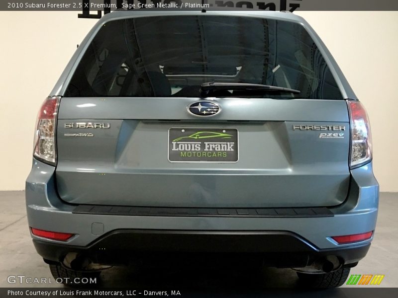 Sage Green Metallic / Platinum 2010 Subaru Forester 2.5 X Premium
