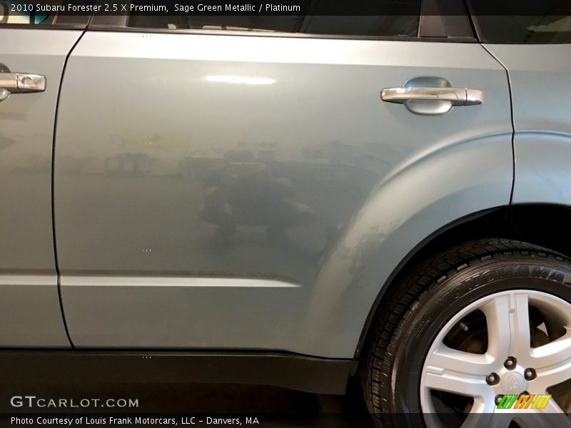 Sage Green Metallic / Platinum 2010 Subaru Forester 2.5 X Premium