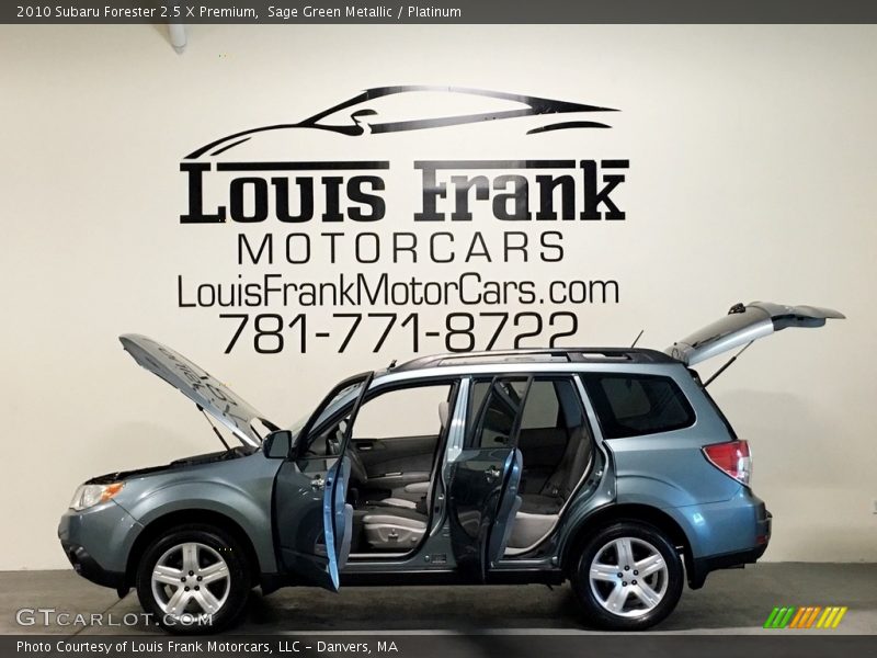 Sage Green Metallic / Platinum 2010 Subaru Forester 2.5 X Premium