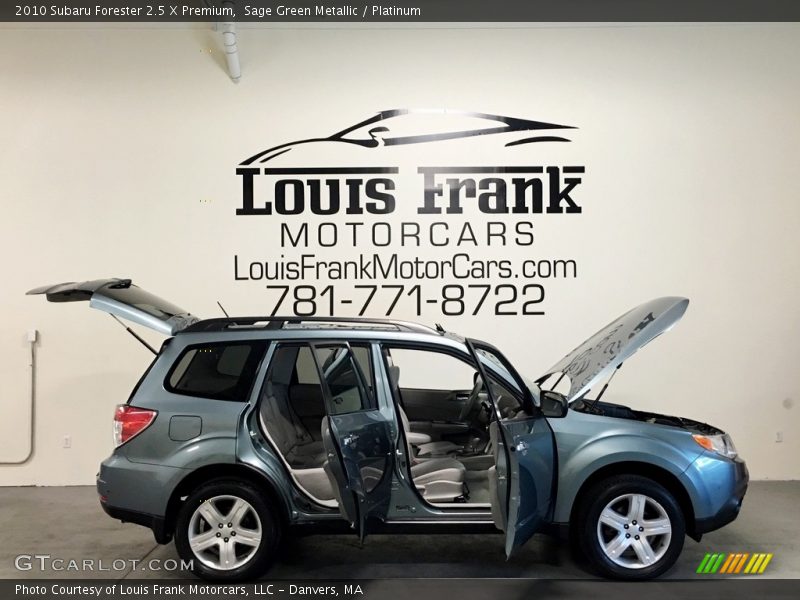 Sage Green Metallic / Platinum 2010 Subaru Forester 2.5 X Premium