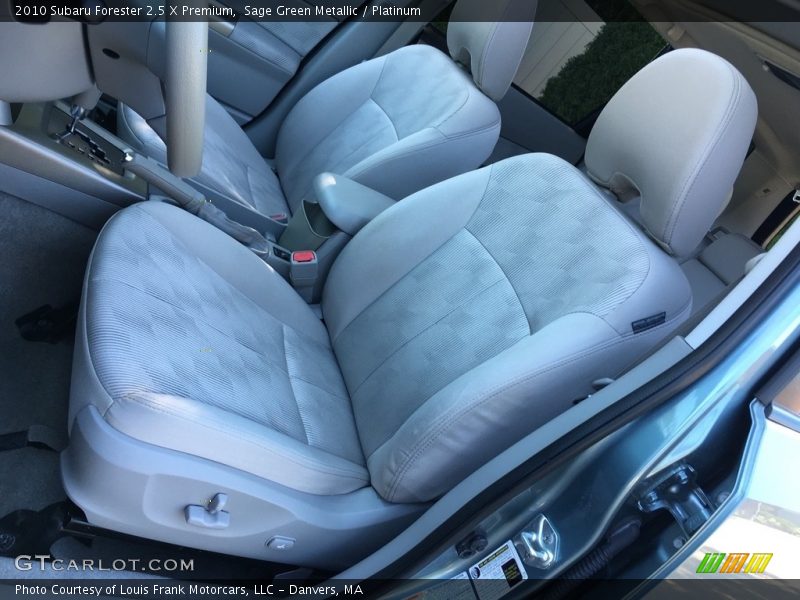 Sage Green Metallic / Platinum 2010 Subaru Forester 2.5 X Premium