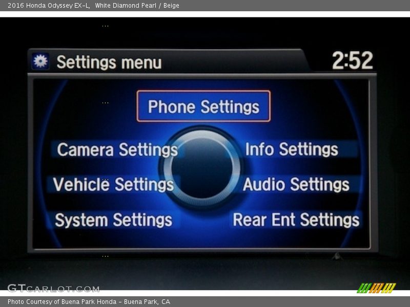 White Diamond Pearl / Beige 2016 Honda Odyssey EX-L