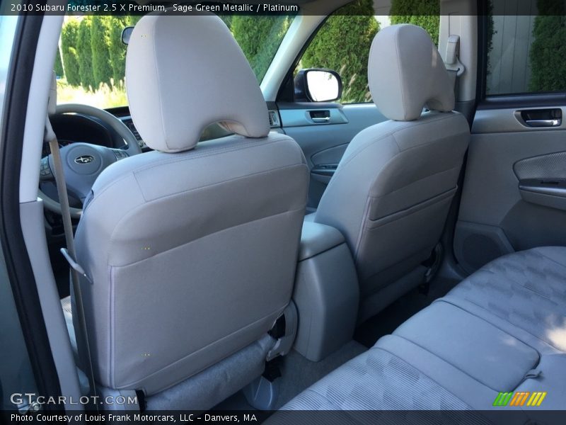 Sage Green Metallic / Platinum 2010 Subaru Forester 2.5 X Premium