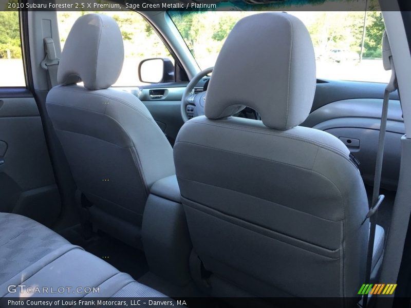 Sage Green Metallic / Platinum 2010 Subaru Forester 2.5 X Premium