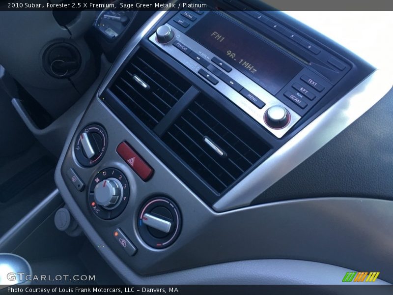 Sage Green Metallic / Platinum 2010 Subaru Forester 2.5 X Premium
