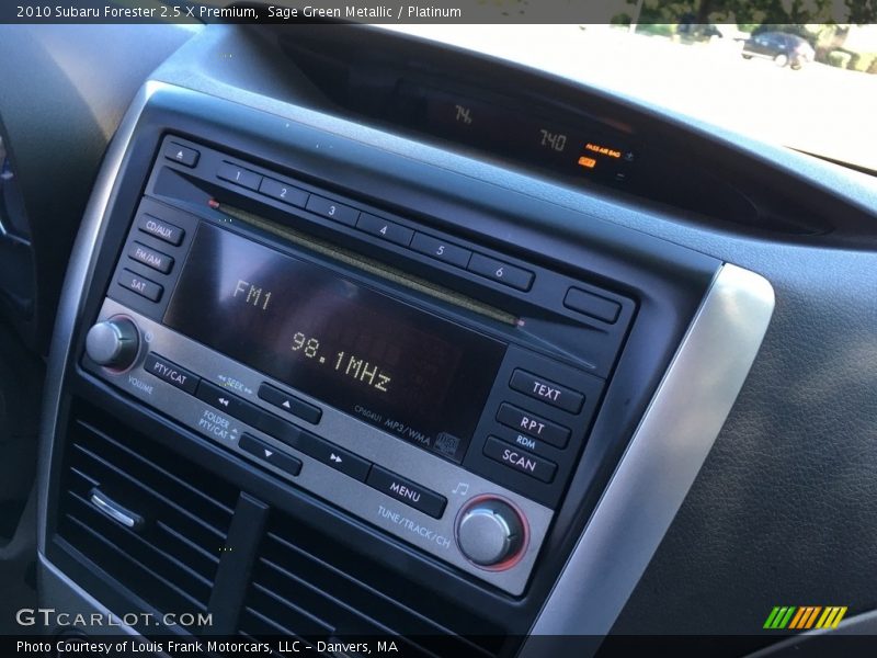 Sage Green Metallic / Platinum 2010 Subaru Forester 2.5 X Premium