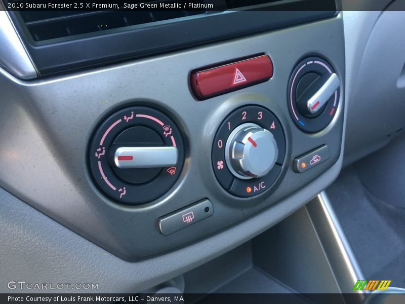 Sage Green Metallic / Platinum 2010 Subaru Forester 2.5 X Premium