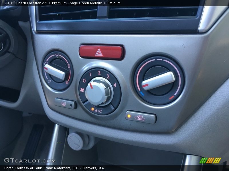 Sage Green Metallic / Platinum 2010 Subaru Forester 2.5 X Premium