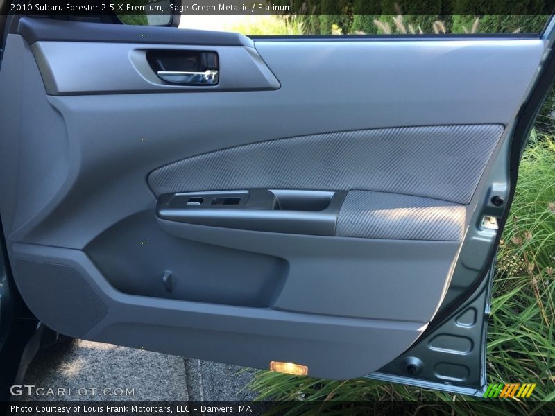 Sage Green Metallic / Platinum 2010 Subaru Forester 2.5 X Premium