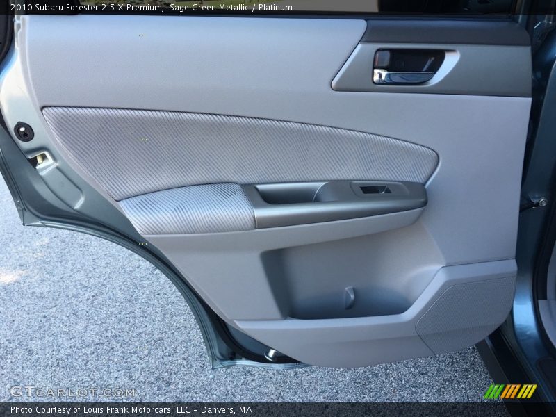 Sage Green Metallic / Platinum 2010 Subaru Forester 2.5 X Premium
