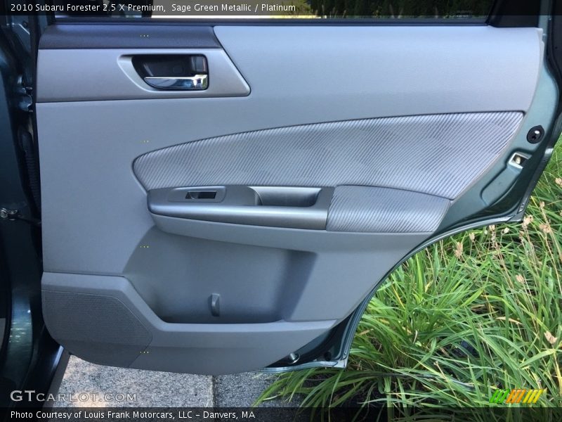 Sage Green Metallic / Platinum 2010 Subaru Forester 2.5 X Premium