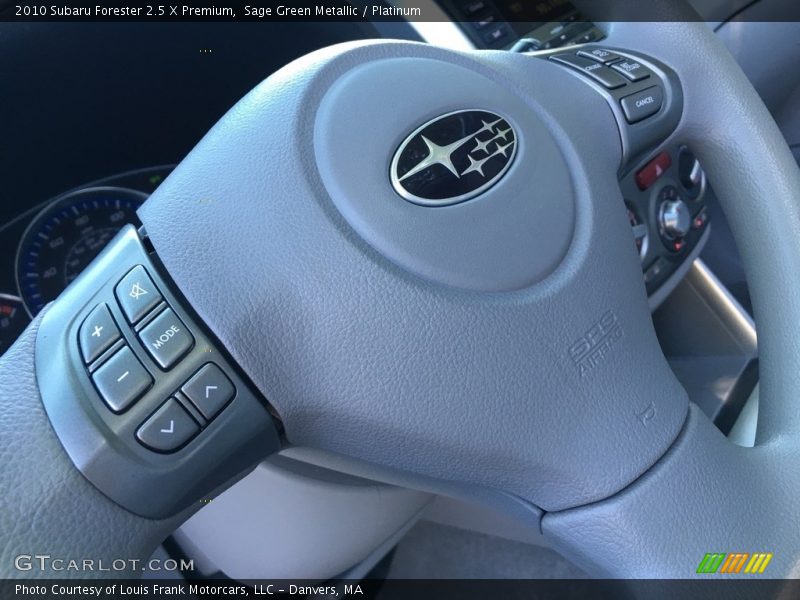 Sage Green Metallic / Platinum 2010 Subaru Forester 2.5 X Premium