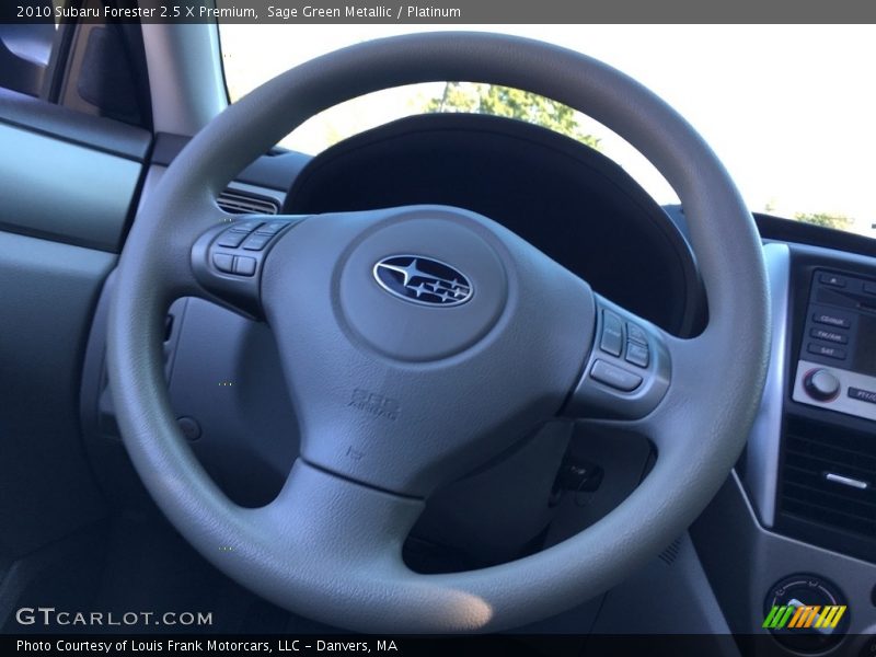 Sage Green Metallic / Platinum 2010 Subaru Forester 2.5 X Premium