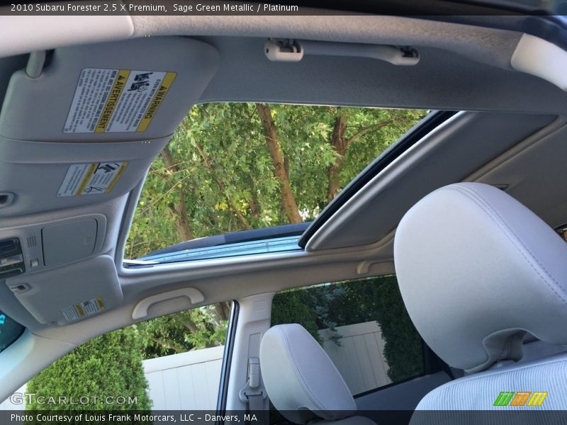 Sage Green Metallic / Platinum 2010 Subaru Forester 2.5 X Premium