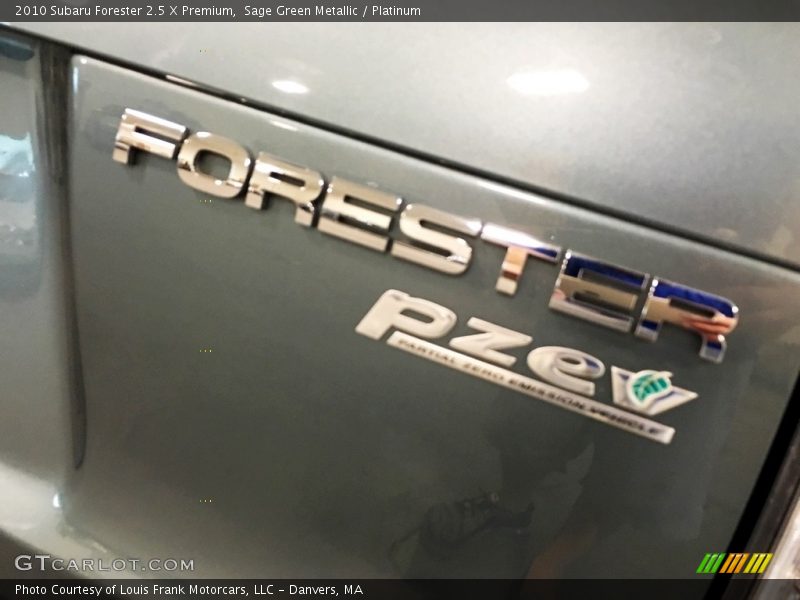 Sage Green Metallic / Platinum 2010 Subaru Forester 2.5 X Premium