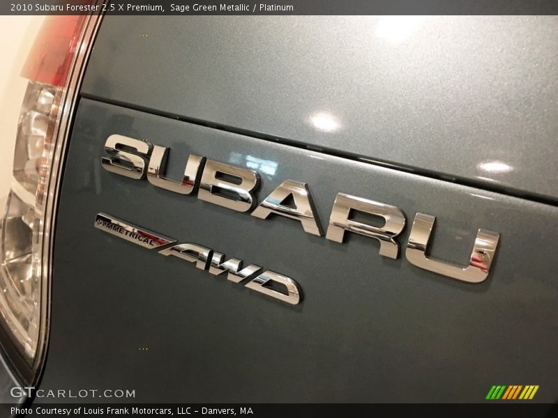 Sage Green Metallic / Platinum 2010 Subaru Forester 2.5 X Premium