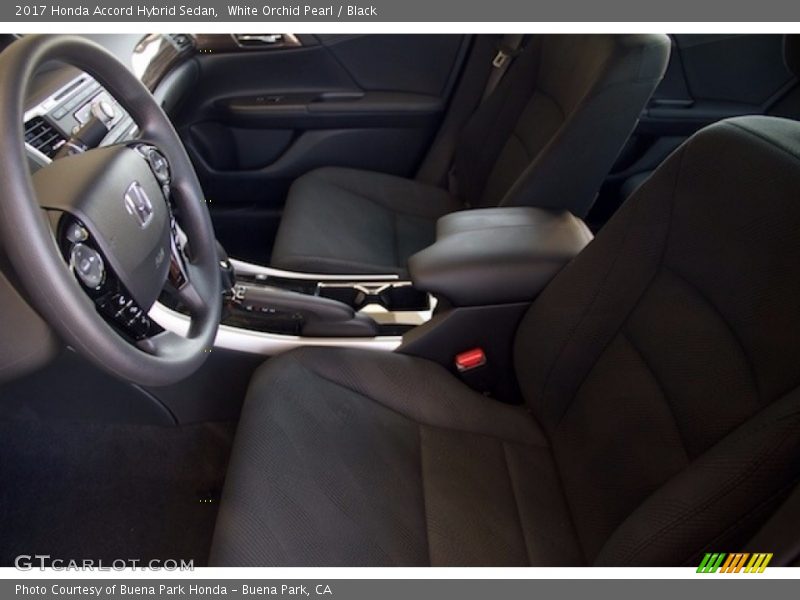 White Orchid Pearl / Black 2017 Honda Accord Hybrid Sedan