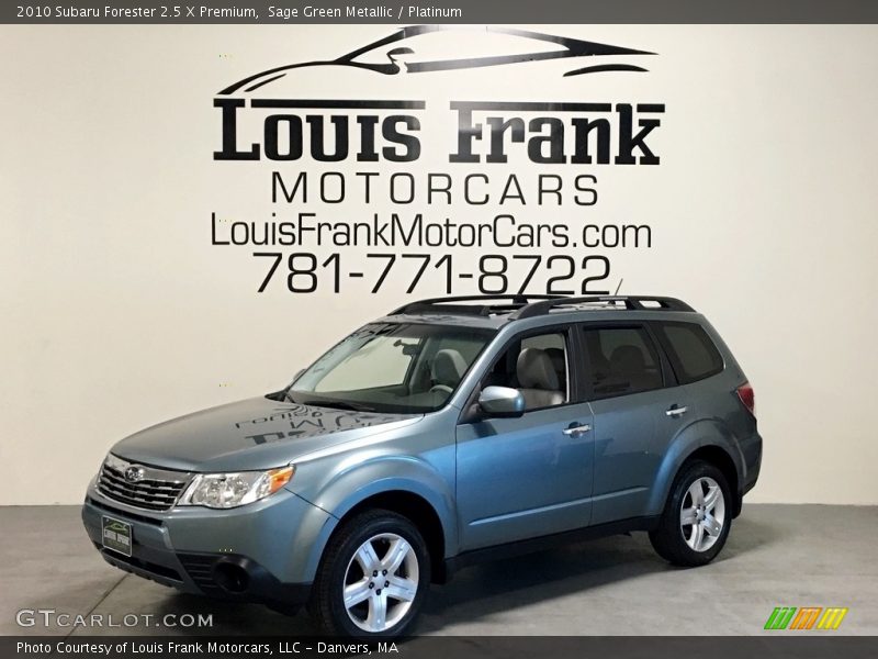 Sage Green Metallic / Platinum 2010 Subaru Forester 2.5 X Premium